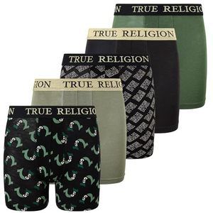 NEW True Religion Boys Underwear 5 Pack Boxer Briefs for Boys 6-18 Durable Stret